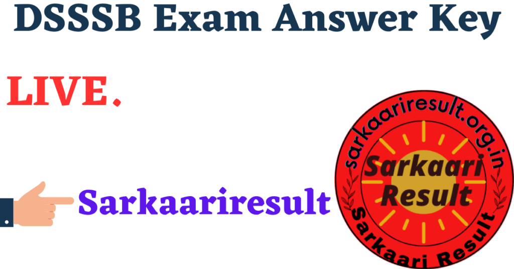 dsssb-exam-answer-key-2023-sarkaariresult